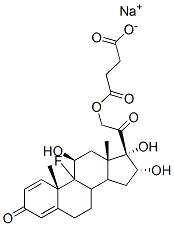 94135-37-2,Pregna-1,4-diene-3,20-dione, 21-(3-carboxy-1-oxopropoxy)-9-fluoro-11,16,17-trihydroxy-, monosodium salt, (11beta,16alpha)-