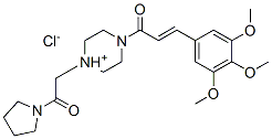 94135-67-8,1-[2-oxo-2-(1-pyrrolidinyl)ethyl]-4-[1-oxo-3-(3,4,5-trimethoxyphenyl)allyl]piperazinium chloride