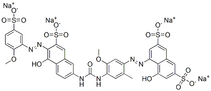 94135-85-0,tetrasodium 4-hydroxy-5-[[4-[[[[5-hydroxy-6-[(2-methoxy-5-sulphonatophenyl)azo]-7-sulphonato-2-naphthyl]amino]carbonyl]amino]-5-methoxy-o-tolyl]azo]naphthalene-2,7-disulphonate