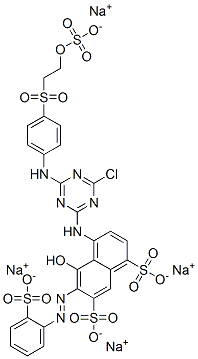 94157-79-6,4-[[4-chloro-6-[[4-[[2-(sulphooxy)ethyl]sulphonyl]phenyl]amino]-1,3,5-triazin-2-yl]amino]-5-hydroxy-6-[(2-sulphophenyl)azo]naphthalene-1,7-disulphonic acid, sodium salt