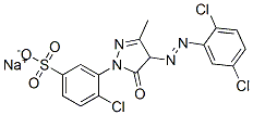 94158-02-8,sodium 4-chloro-3-[4-[(2,5-dichlorophenyl)azo]-4,5-dihydro-3-methyl-5-oxo-1H-pyrazol-1-yl]benzenesulphonate