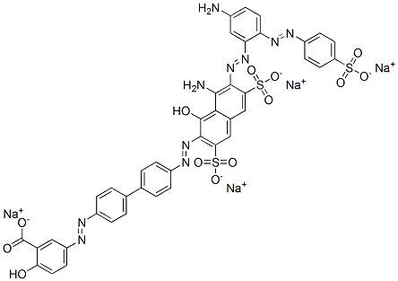 94158-41-5,tetrasodium 5-[[4'-[[8-amino-7-[[5-amino-2-[(4-sulphonatophenyl)azo]phenyl]azo]-1-hydroxy-3,6-disulphonato-2-naphthyl]azo][1,1'-biphenyl]-4-yl]azo]salicylate