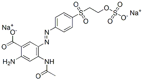 94158-82-4,4-acetamido-5-[[4-[[2-(sulphooxy)ethyl]sulphonyl]phenyl]azo]anthranilic acid, sodium salt