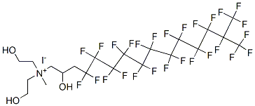 94159-76-9,bis(2-hydroxyethyl)methyl[4,4,5,5,6,6,7,7,8,8,9,9,10,10,11,11,12,12,13,13,14,15,15,15-tetracosafluoro-2-hydroxy-14-(trifluoromethyl)pentadecyl]ammonium iodide