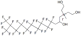 94159-77-0,[bis(2-hydroxyethyl)][2-hydroxy-4,4,5,5,6,6,7,7,8,8,9,9,10,10,11,11,12,13,13,13-icosafluoro-12-(trifluoromethyl)tridecan-1-yl]methylammonium iodide