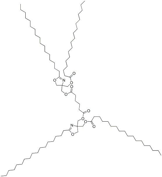 94159-97-4,bis[[2-heptadecyl-4,5-dihydro-4-[[(1-oxooctadecyl)oxy]methyl]oxazol-4-yl]methyl] adipate