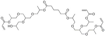 94160-34-6,2-[3-[2-(acryloyloxy)propoxy]-[2-(2-hydroxypropoxy)]propoxy]-1-methylethyl 2-[2,3-bis[2-(acryloyloxy)propoxy]propoxy]-1-methylethyl adipate