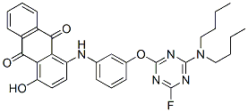 94160-39-1,1-[[3-[[4-(dibutylamino)-6-fluoro-1,3,5-triazin-2-yl]oxy]phenyl]amino]-4-hydroxyanthraquinone