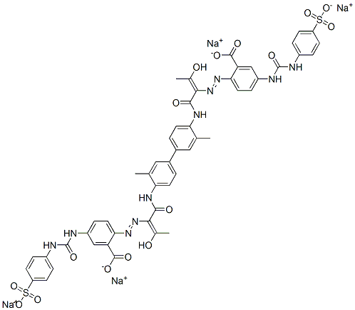 94160-42-6,tetrasodium 2,2'-[(3,3'-dimethyl[1,1'-biphenyl]-4,4'-diyl)bis[imino[1-(1-hydroxyethylidene)-2-oxo-2,1-ethanediyl]azo]]bis[5-[[[(4-sulphonatophenyl)amino]carbonyl]amino]benzoate]