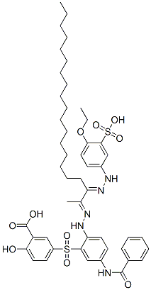 94166-47-9,5-[[5-(benzoylamino)-2-[[2-[(4-ethoxy-3-sulphophenyl)hydrazono]-1-methylnonadecylidene]hydrazino]phenyl]sulphonyl]salicylic acid