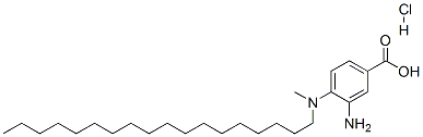 94199-46-9,3-amino-4-(methyloctadecylamino)benzoic acid monohydrochloride