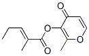 94199-66-3,2-methyl-4-oxo-4H-pyran-3-yl 2-methyl-pent-2-en-1-oate