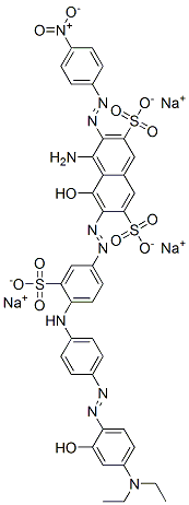 94200-89-2,4-amino-6-[[4-[[4-[[4-(diethylamino)-2-hydroxyphenyl]azo]phenyl]amino]-3-sulphophenyl]azo]-5-hydroxy-3-[(4-nitrophenyl)azo]naphthalene-2,7-disulphonic acid, sodium salt