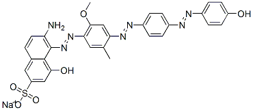 94200-90-5,sodium 6-amino-4-hydroxy-5-[[4-[[4-[(4-hydroxyphenyl)azo]phenyl]azo]-6-methoxy-m-tolyl]azo]naphthalene-2-sulphonate