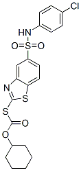 94213-18-0,S-[5-[(p-chloroanilino)sulphonyl]benzothiazol-2-yl] O-cyclohexyl thiocarbonate