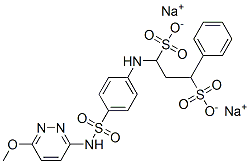 94232-25-4,disodium 1-[[4-[[(6-methoxypyridazin-3-yl)amino]sulphonyl]phenyl]amino]-3-phenylpropane-1,3-disulphonate