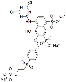 94232-66-3,4-[(4,6-dichloro-1,3,5-triazin-2-yl)amino]-5-hydroxy-6-[[4-[[2-(sulphooxy)ethyl]sulphonyl]phenyl]azo]naphthalene-1,7-disulphonic acid, sodium salt