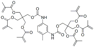 94248-12-1,2-[[[[3-[[[3-(methacryloyloxy)-2,2-bis[(methacryloyloxy)methyl]propoxy]carbonyl]amino]tolyl]carbamoyl]oxy]methyl]-2-[(methacryloyloxy)methyl]propane-1,3-diyl dimethacrylate