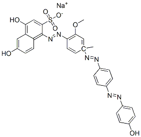 94248-17-6,sodium 4,6-dihydroxy[[4-[[4-[(4-hydroxyphenyl)azo]phenyl]azo]-6-methoxy-p-tolyl]azo]naphthalene-2-sulphonate