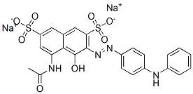 94249-04-4,5-acetamido-3-[[4-(anilino)phenyl]azo]-4-hydroxynaphthalene-2,7-disulphonic acid, sodium salt