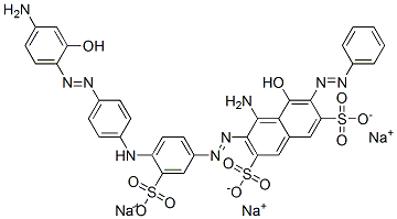 94249-18-0,trisodium 4-amino-3-[[4-[[4-[(4-amino-2-hydroxyphenyl)azo]phenyl]amino]-3-sulphonatophenyl]azo]-5-hydroxy-6-(phenylazo)naphthalene-2,7-disulphonate