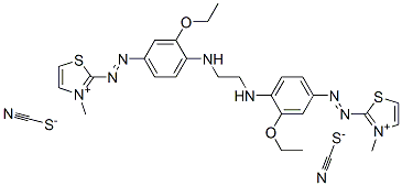 94276-18-3,2,2'-[ethylenebis[imino(3-ethoxy-4,1-phenylene)azo]]bis[3-methylthiazolium] dithiocyanate