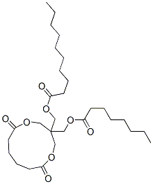94278-17-8,[6,11-dioxo-3-[[(1-oxooctyl)oxy]methyl]-1,5-dioxacycloundec-3-yl]methyl decanoate