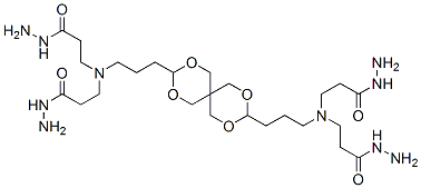 94291-94-8,N,N'-(2,4,8,10-tetraoxaspiro[5.5]undecane-3,9-diyldipropane-1,3-diyl)bis[N-(3-hydrazino-3-oxopropyl)-beta-alaninohydrazide]