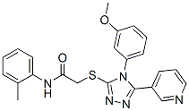 943082-32-4,Acetamide,  2-[[4-(3-methoxyphenyl)-5-(3-pyridinyl)-4H-1,2,4-triazol-3-yl]thio]-N-(2-methylphenyl)-