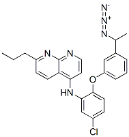943619-25-8,1,8-Naphthyridin-4-amine,  N-[2-[3-(1-azidoethyl)phenoxy]-5-chlorophenyl]-7-propyl-