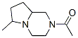 94408-65-8,Pyrrolo[1,2-a]pyrazine, 2-acetyloctahydro-6-methyl- (7CI)