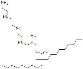 94442-08-7,3-[[2-[[2-[(2-aminoethyl)amino]ethyl]amino]ethyl]amino]-2-hydroxypropyl 2-methyl-2-nonylundecanoate