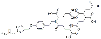 94483-60-0,6-[[(1S)-3-[[(1S)-3-carbamoyl-1-carboxy-propyl]-[2-[4-[[5-(formamidome thyl)-3-furyl]methoxy]phenyl]ethyl]carbamoyl]-1-carboxy-propyl]carbamo yl]hexane-1,3,4-tricarboxylic acid