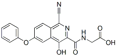 945739-74-2,Glycine,  N-[(1-cyano-4-hydroxy-6-phenoxy-3-isoquinolinyl)carbonyl]-