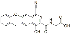 945739-86-6,Glycine,  N-[[1-cyano-7-(2,6-dimethylphenoxy)-4-hydroxy-3-isoquinolinyl]carbonyl]-
