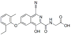 945739-87-7,Glycine,  N-[[1-cyano-6-(2-ethyl-6-methylphenoxy)-4-hydroxy-3-isoquinolinyl]carbonyl]-