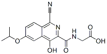 945740-11-4,Glycine,  N-[[1-cyano-4-hydroxy-6-(1-methylethoxy)-3-isoquinolinyl]carbonyl]-