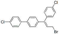94732-94-2,(Z)-4-[3-bromo-1-(4-chlorophenyl)-1-propenyl]-4'-chloro-1,1'-biphenyl