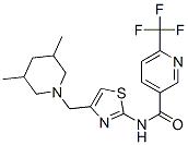 949711-02-8,3-PYRIDINECARBOXAMIDE, N-[4-[(3,5-DIMETHYL-1-PIPERIDINYL)METHYL]-2-THIAZOLYL]-6-(TRIFLUOROMETHYL)-
