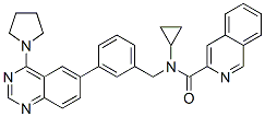 950569-12-7,3-Isoquinolinecarboxamide,  N-cyclopropyl-N-[[3-[4-(1-pyrrolidinyl)-6-quinazolinyl]phenyl]methyl]-