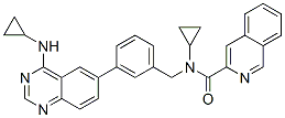 950569-46-7,3-Isoquinolinecarboxamide,  N-cyclopropyl-N-[[3-[4-(cyclopropylamino)-6-quinazolinyl]phenyl]methyl]-