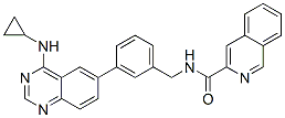950571-31-0,3-Isoquinolinecarboxamide,  N-[[3-[4-(cyclopropylamino)-6-quinazolinyl]phenyl]methyl]-