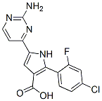 951784-19-3,1H-Pyrrole-3-carboxylic  acid,  5-(2-amino-4-pyrimidinyl)-2-(4-chloro-2-fluorophenyl)-
