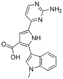 951784-33-1,1H-Pyrrole-3-carboxylic  acid,  5-(2-amino-4-pyrimidinyl)-2-(1-methyl-1H-indol-3-yl)-