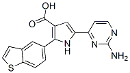 951784-37-5,1H-Pyrrole-3-carboxylic  acid,  5-(2-amino-4-pyrimidinyl)-2-benzo[b]thien-5-yl-