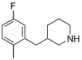 955288-12-7,3-(5-FLUORO-2-METHYL-BENZYL)-PIPERIDINE