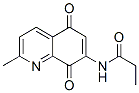 956281-00-8,Propanamide,  N-(5,8-dihydro-2-methyl-5,8-dioxo-7-quinolinyl)-