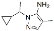 957514-22-6,2-(1-CYCLOPROPYL-ETHYL)-4-METHYL-2H-PYRAZOL-3-YLAMINE
