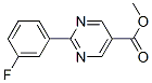 960198-51-0,2-(3-Fluorophenyl)pyrimidine-5-carboxylic acid methyl ester