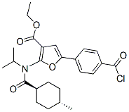960521-64-6,3-Furancarboxylic  acid,  5-[4-(chlorocarbonyl)phenyl]-2-[[(trans-4-methylcyclohexyl)carbonyl](1-methylethyl)amino]-,  ethyl  ester